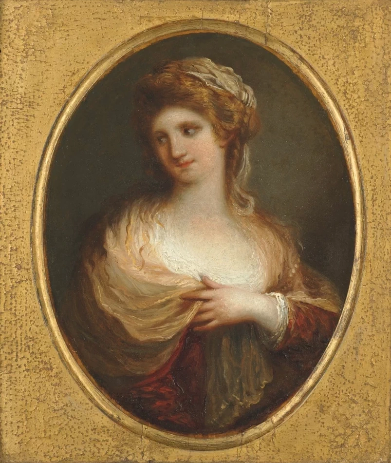 Angelika Kauffmann - 151, Ritratto di donna in abito bianco